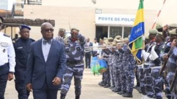 Sécurité-Police nationale&nbsp;: Adrien Nguéma Mba en visite dans les unités opérationnelles 