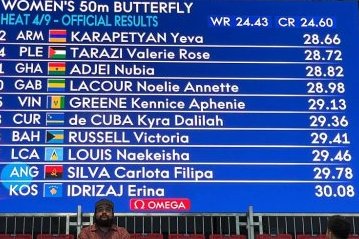 Mondiaux de natation 2025 : Noélie Lacour bat le record du Gabon sur 50 m papillon à Singapour