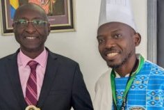 Après son sacre au FENOU, Chef Asham présente ses ambitions au consul du Gabon à Cotonou